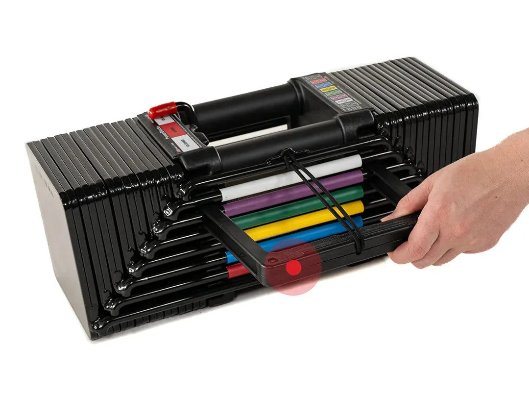 PowerBlock Elite USA Dumbbell Set - Stage 1 (5-50lb), Weight bench for home