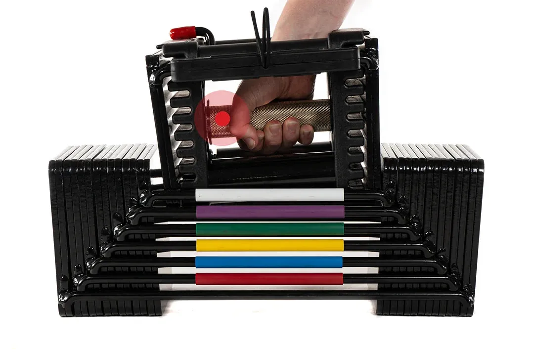 PowerBlock Elite USA Dumbbell Set - Stage 1 (5-50lb), Plates, Treadmill for home, Non-slip yoga mat