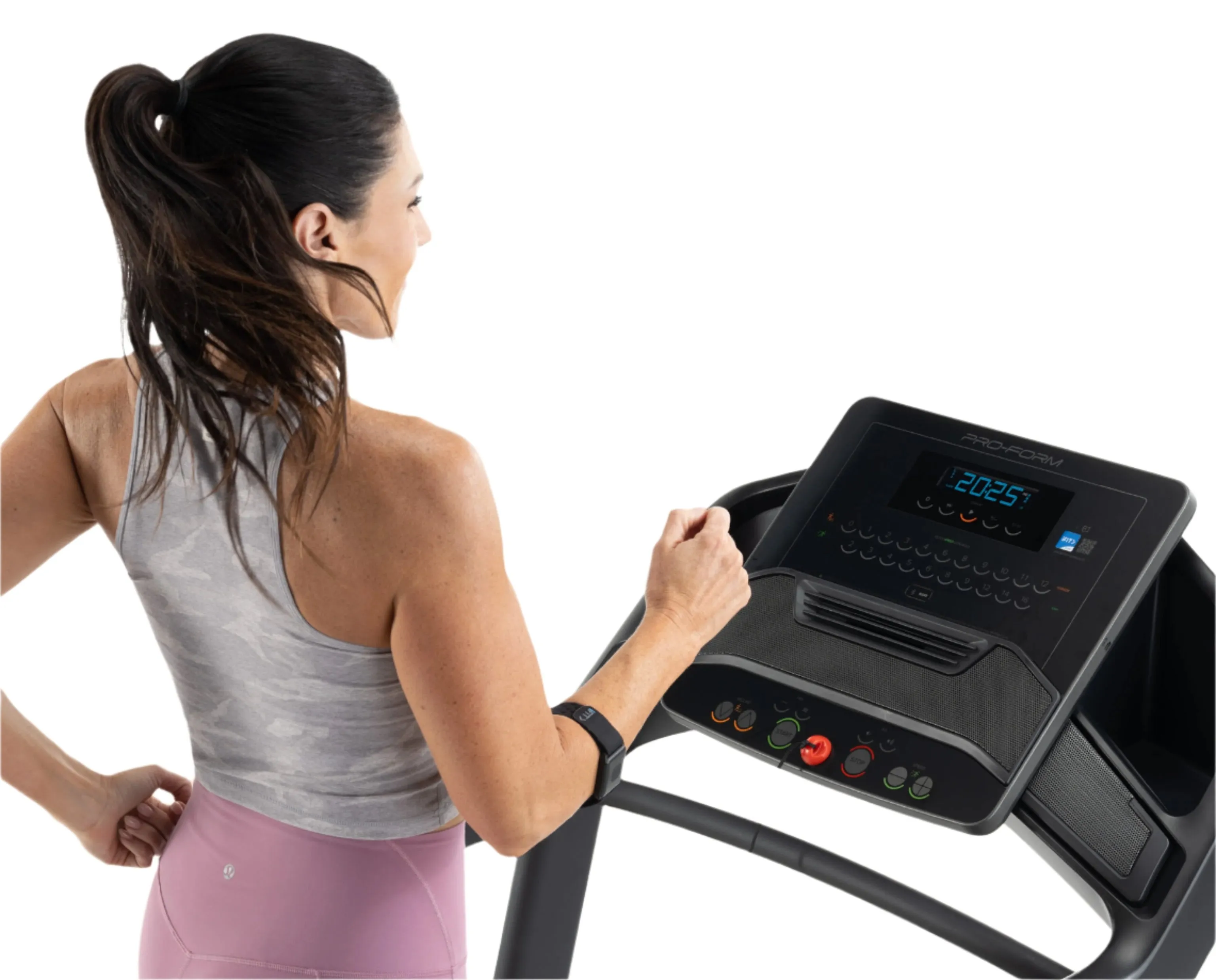 Proform Carbon TLS Treadmill, Barbells