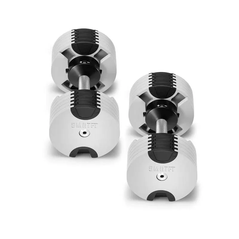 SMRTFT Nobells - 5-50lb Adjustable Dumbbell Pair - Ash, Pre-workout powder, New Year workout sale