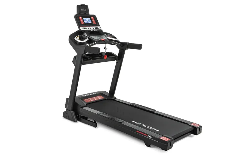 SOLE F63 Treadmill - 2024, Gym towel microfiber, Compression Boots