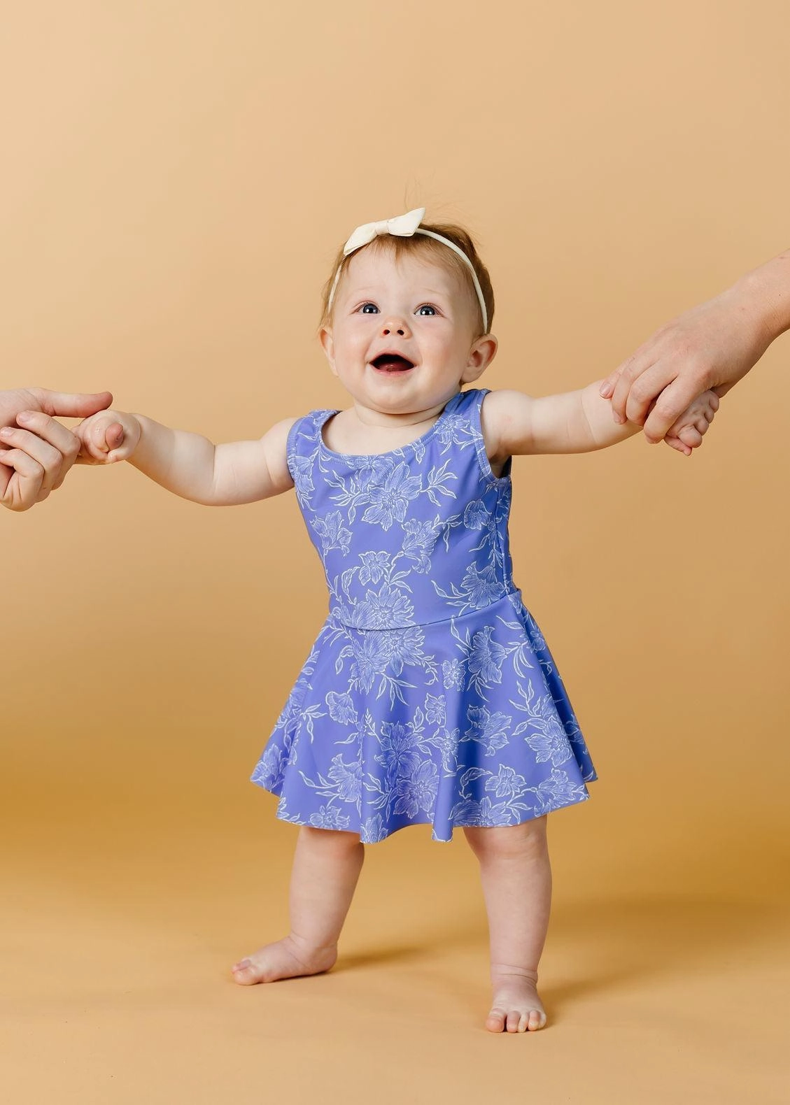 Elegant Floral | Baby Skirted One-Piece