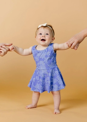 Elegant Floral | Baby Skirted One-Piece