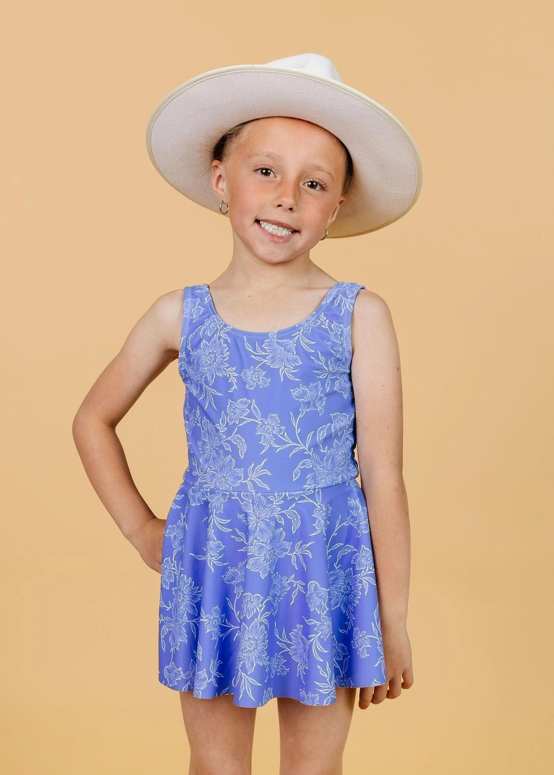 Elegant Floral | Mini Skirted One-Piece