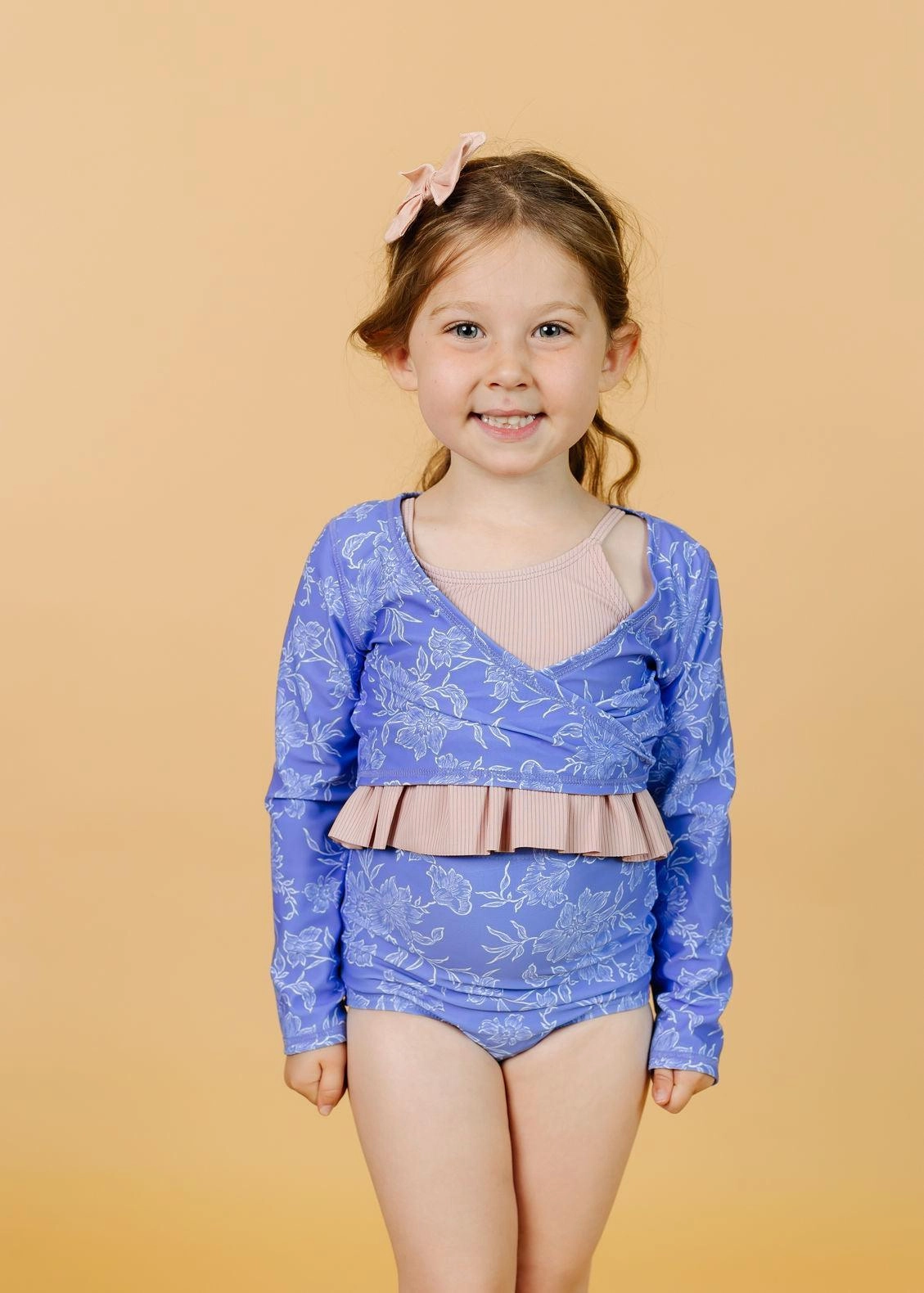 Elegant Floral | Mini Wrap Top Rashguard