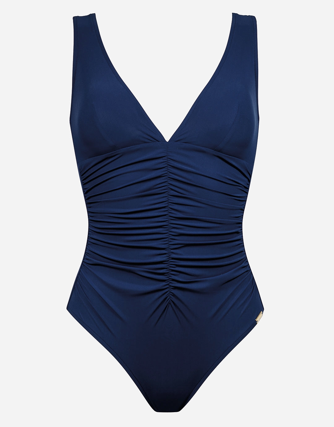 Elements Plunge Ruched Front Swimsuit - Indigo