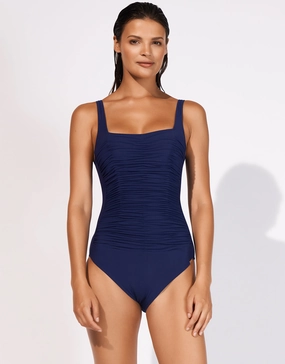 Elements Square Neck Swimsuit - Indigo