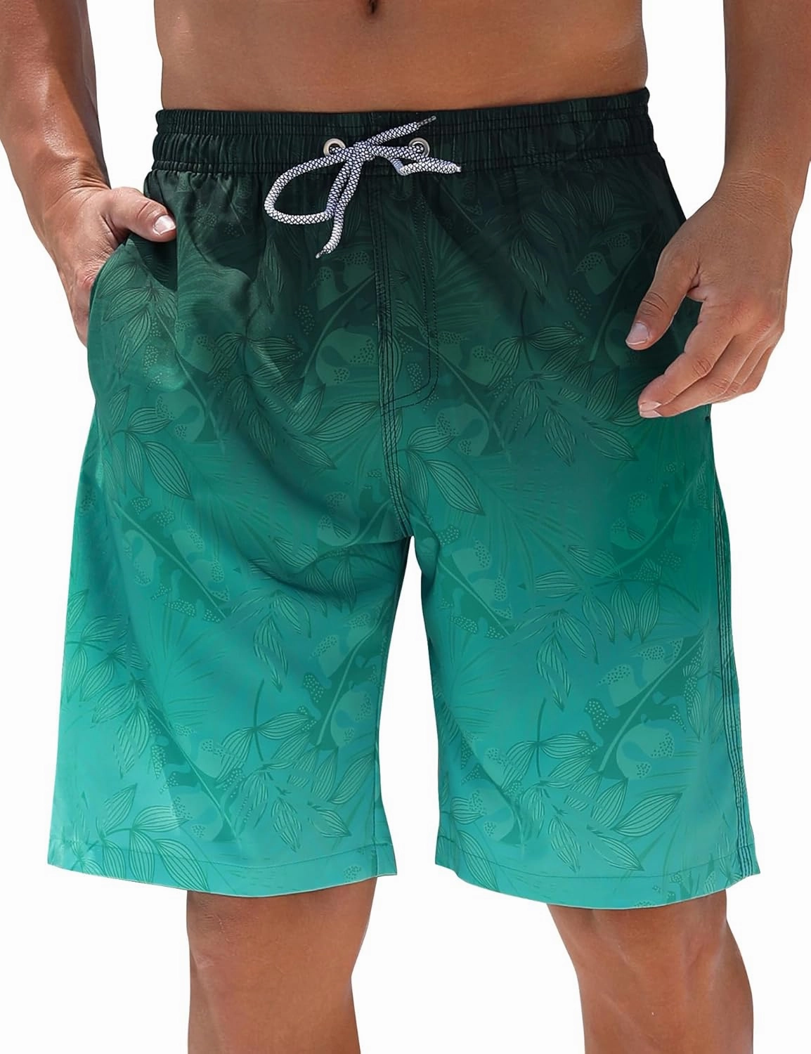 ELETOP Men's Swim Trunks Quick Dry Bathing Suit Swimming Board Shorts Mesh Lining Beach Swimwear