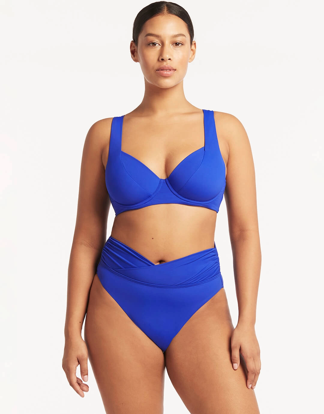 Essentials Underwired C/D Cup Bikini Top - Cobalt