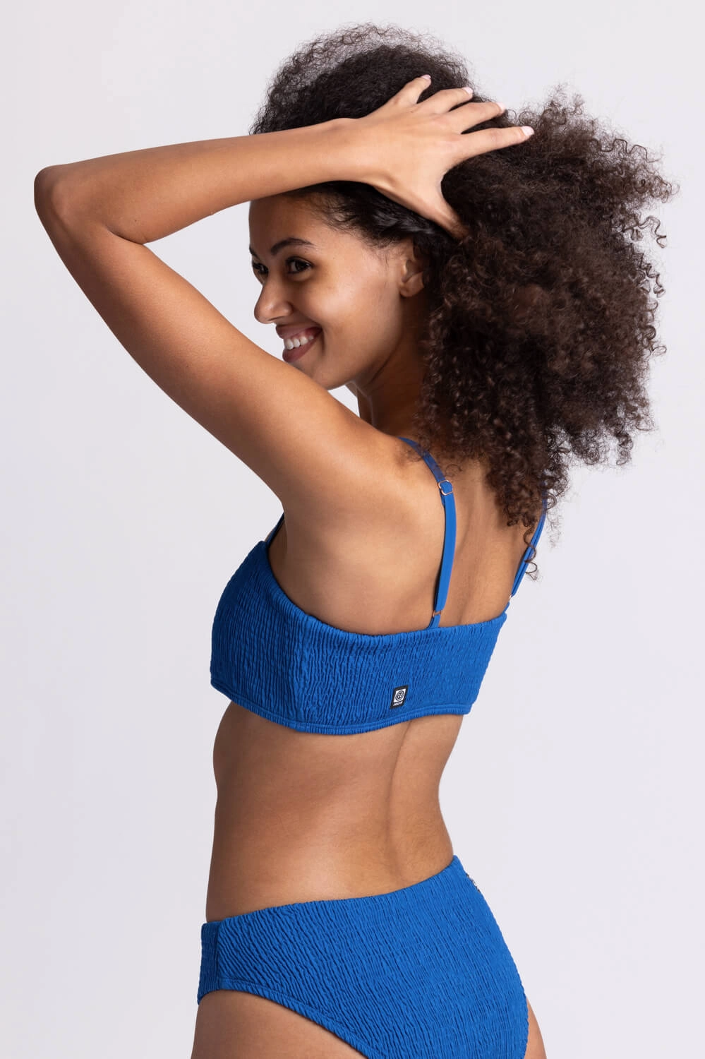 Eva Smocked Bikini Top - Bluewave