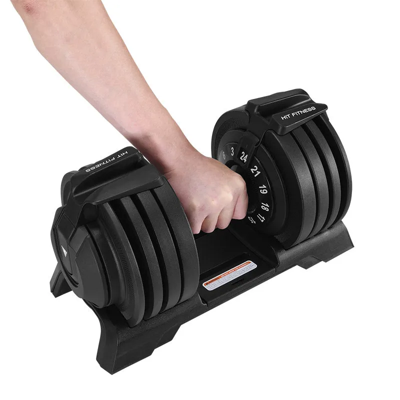 Hit Fitness Adjustable Dumbbells | 24kg Pair, Pump Sets,Studio Barbells