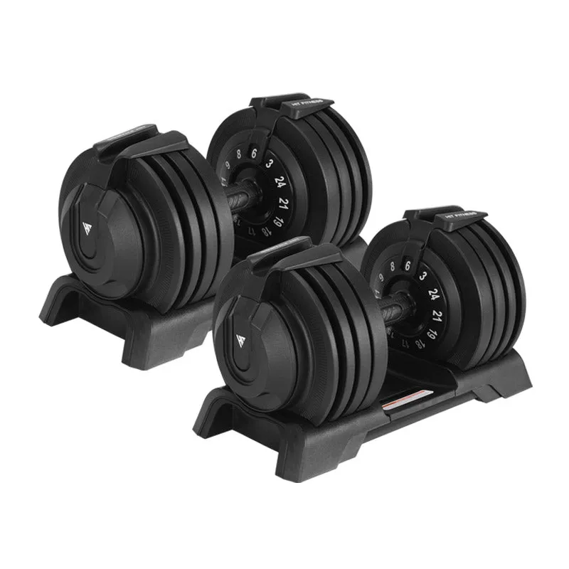 Everyday Essential Hit Fitness Adjustable Dumbbells | 24kg Pair Simple. Smart. Powerful., Gym equipment maintenance kit