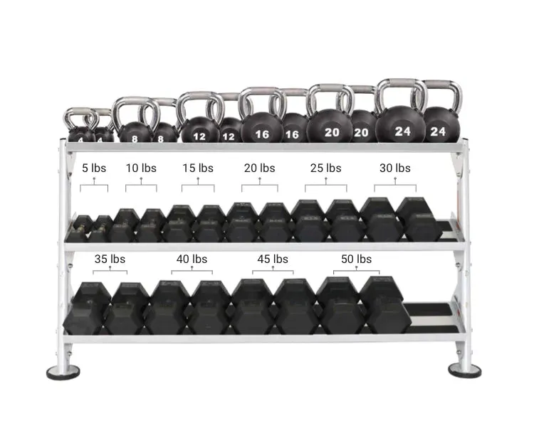 Hoist 60" Dumbbell Rack Optional (3rd-Tier), Bodyweight Exercises, Sandbags
