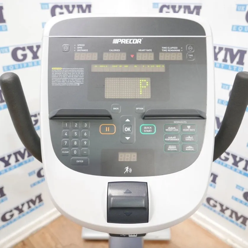 Refurbished Precor RBK 835 Recumbent Bike, Sandbags