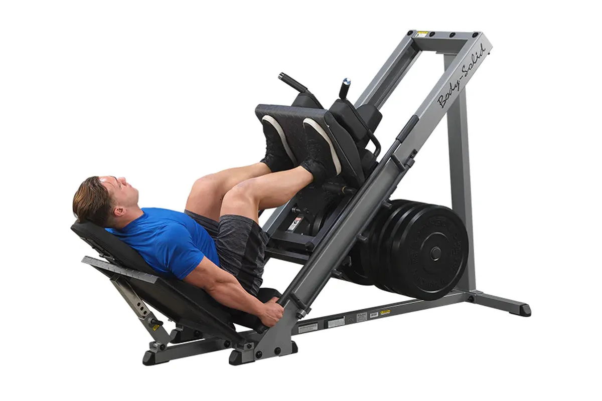 Body-Solid Leg Press / Hack Squat (GLPH1100B), Twist Plates, Under desk treadmill, Armband phone holder