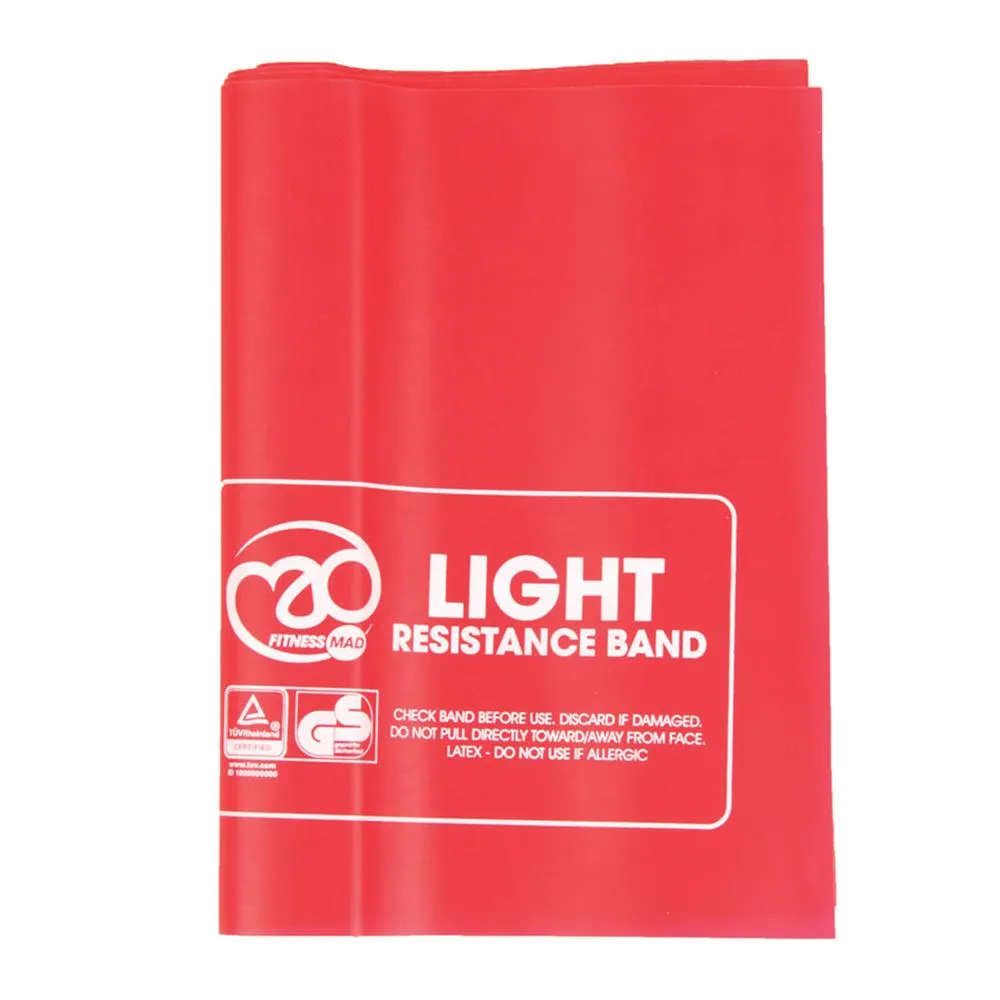 Everyday Low Price Fitness-Mad Resistance Band (Band Only) | Light | Red Just Arrived, Bowflex SelectTech dumbbells, Sit Ups,Push Ups, Yoga wheel for back