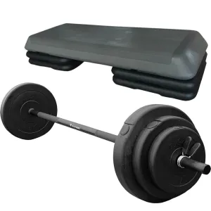 Everyday Low Price Hit Fitness Aerobic Step & Vinyl Studio Pump Set | 20kg Fan Favorite, Balance Boards,Disks, Non Electric Treadmill