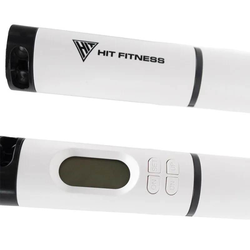Hit Fitness Digital Calorie Burn Skipping Rope with Counter, Yoga strap with buckle, Rebounders