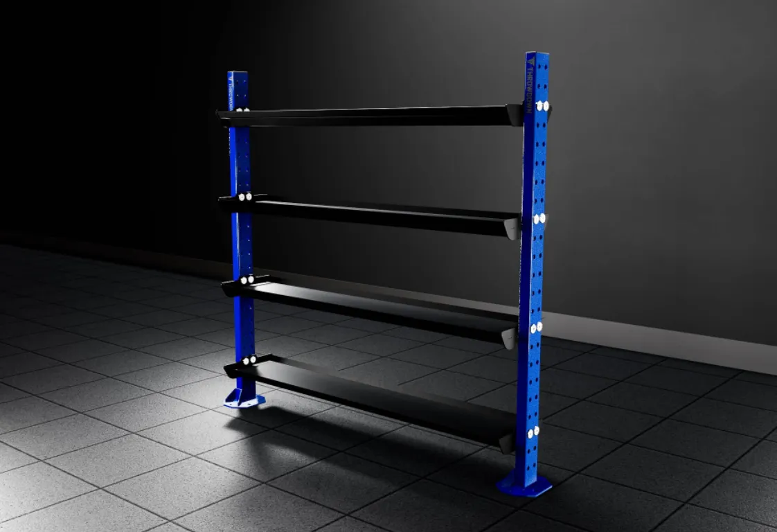 THROWDOWN XTR Storage Rack (6ft), Weight Plate Storage, Weight Vests, Jump Ropes