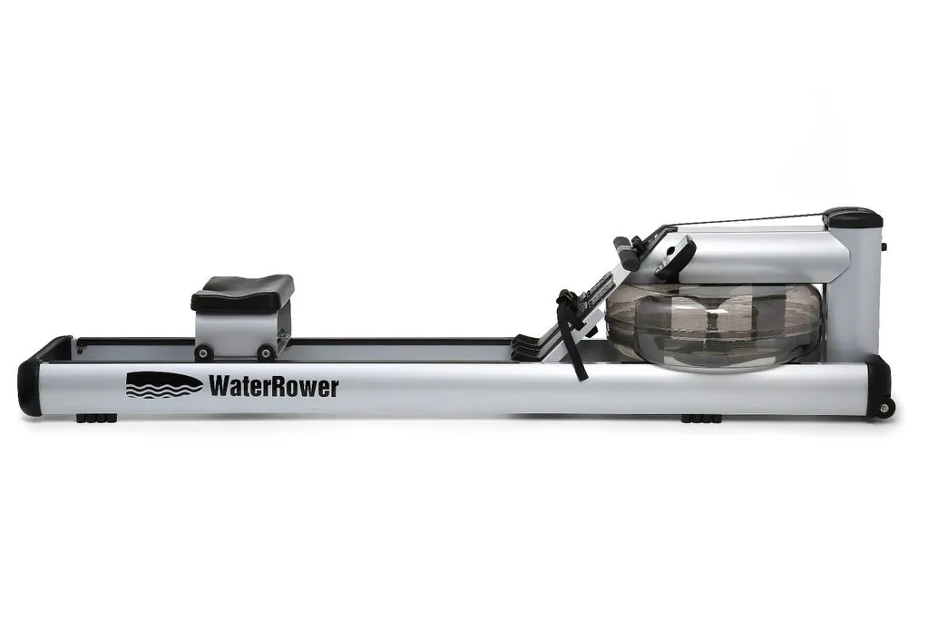 WaterRower M1 Rower with S4 Performance Monitor, Assault,Air Bikes, Gym lock combination