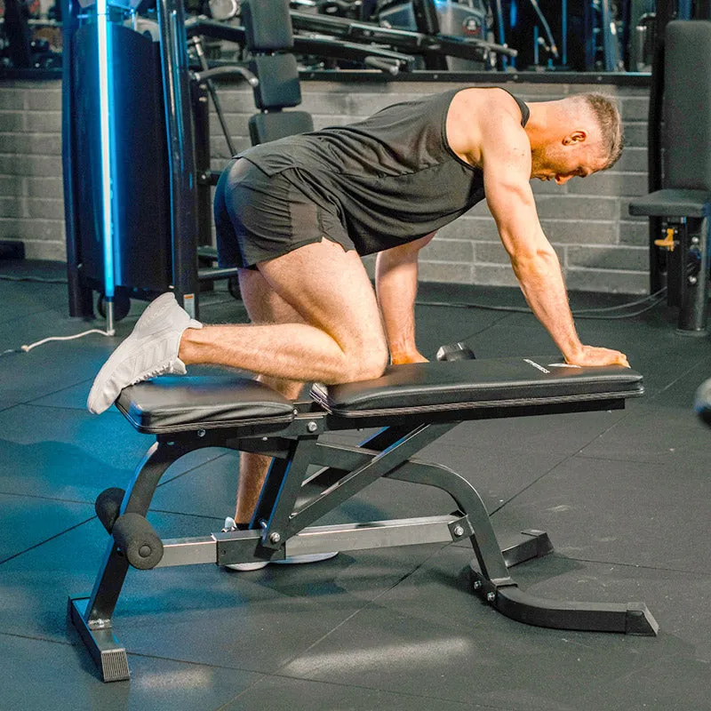 Adjustable Strength Bundle | Bench & Dumbbells Set, Folding treadmill, Sleds