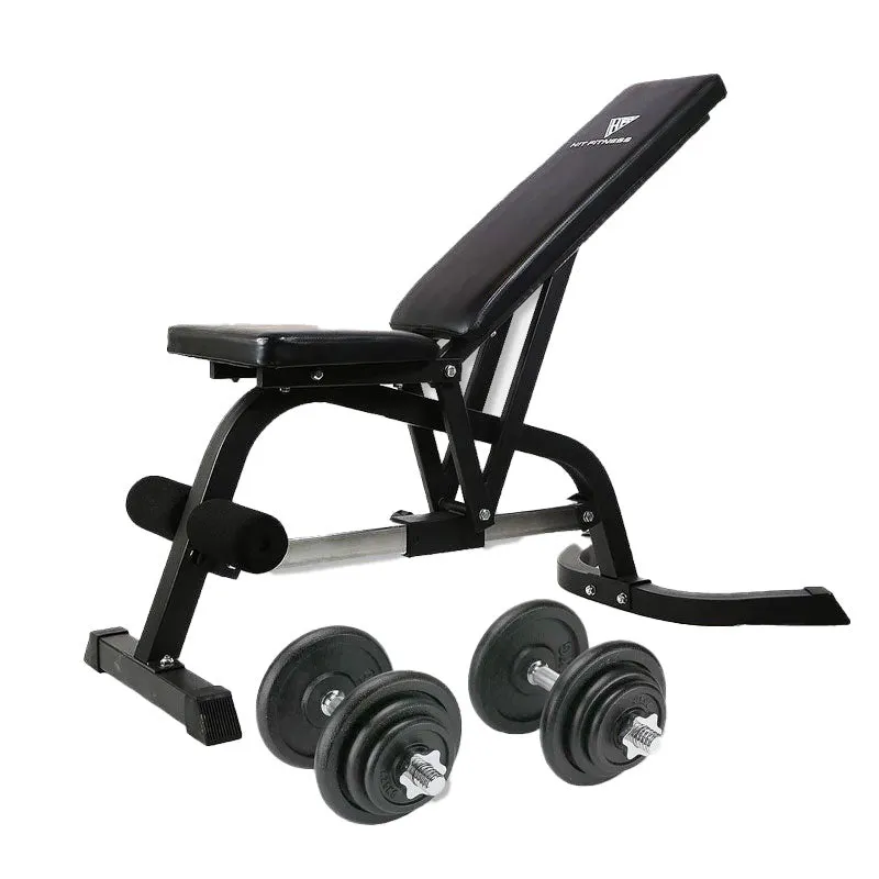 Adjustable Strength Bundle | Bench & Dumbbells Set, Strength Bands, Ergometers