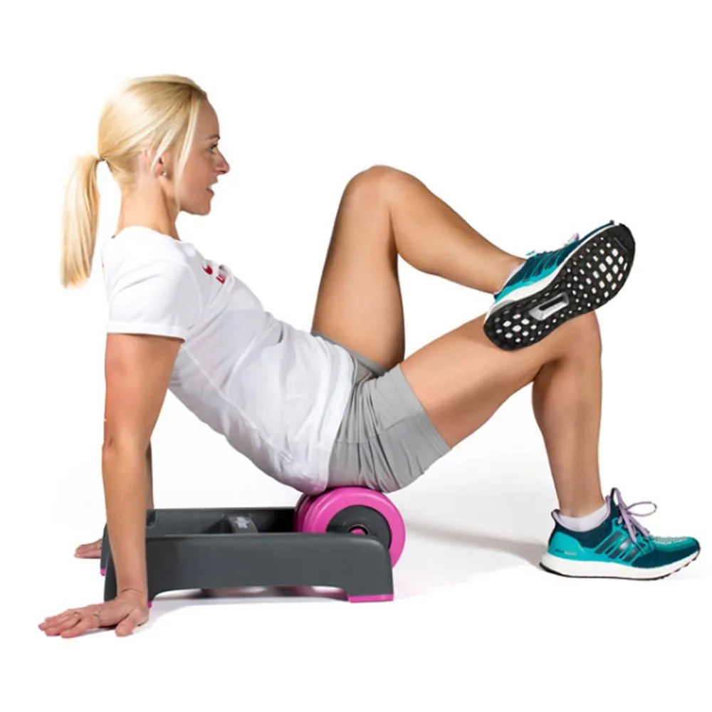 BackBaller Double Foam Roller | Pink, Wheelchair accessible gym gear, Foldable weight bench, Magnetic rowing machine