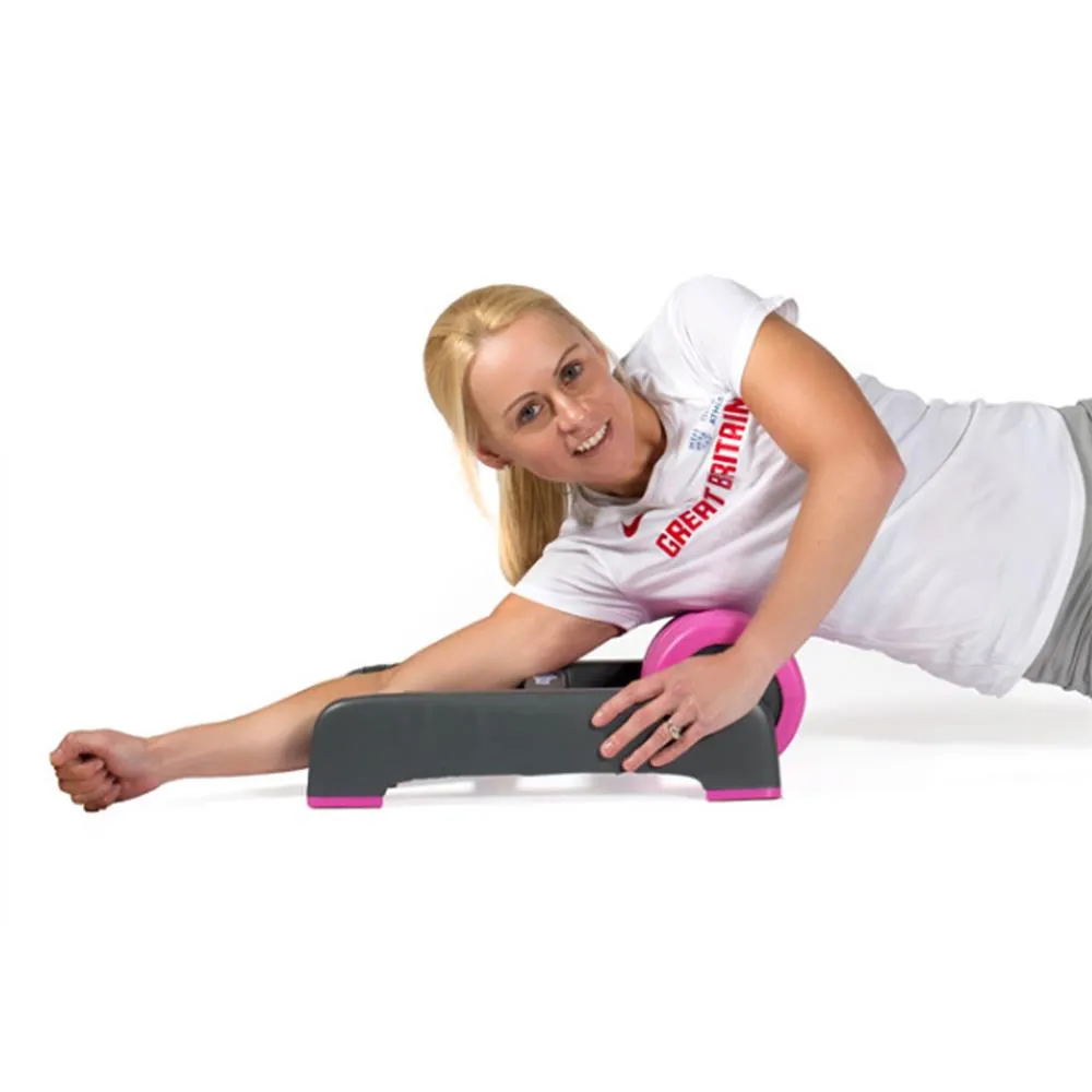 BackBaller Double Foam Roller | Pink, Dumbbell Storage, Upright Bikes