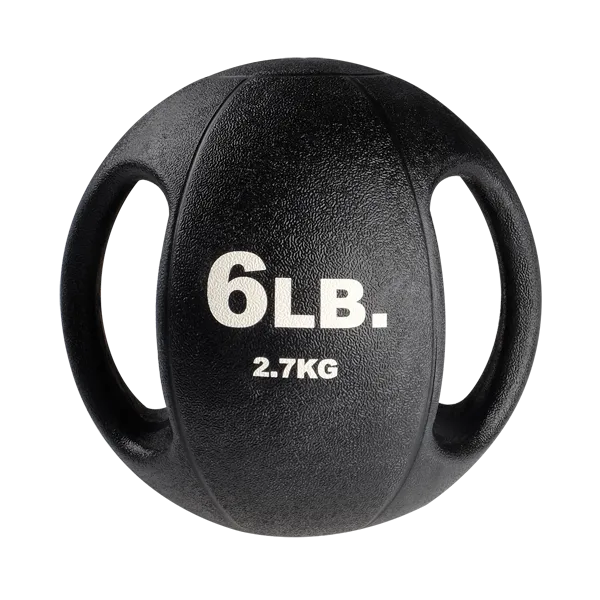 Everyday Must-Have Bodysolid Dual Grip Medicine Ball - 6lb While Supplies Last, Push Up Racks, Balance,Stability