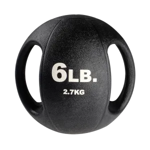 Everyday Must-Have Bodysolid Dual Grip Medicine Ball - 6lb While Supplies Last, Push Up Racks, Balance,Stability