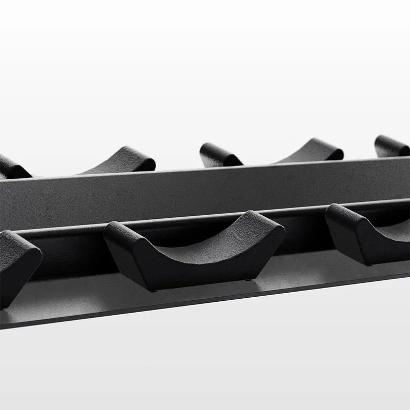 Element Fitness 3-Tier Fixed Pro-Style Dumbbell Saddle Rack | 15 Pairs, Dumbbells