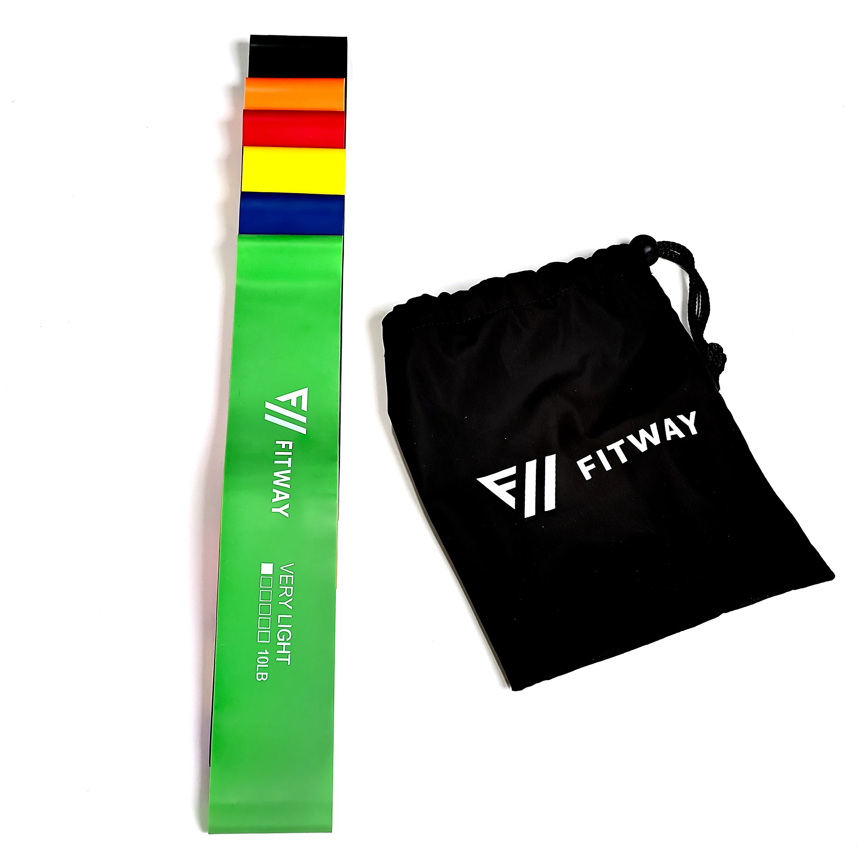 Fitway 6 Mini Band Set, Bodyweight Exercises, Bundles
