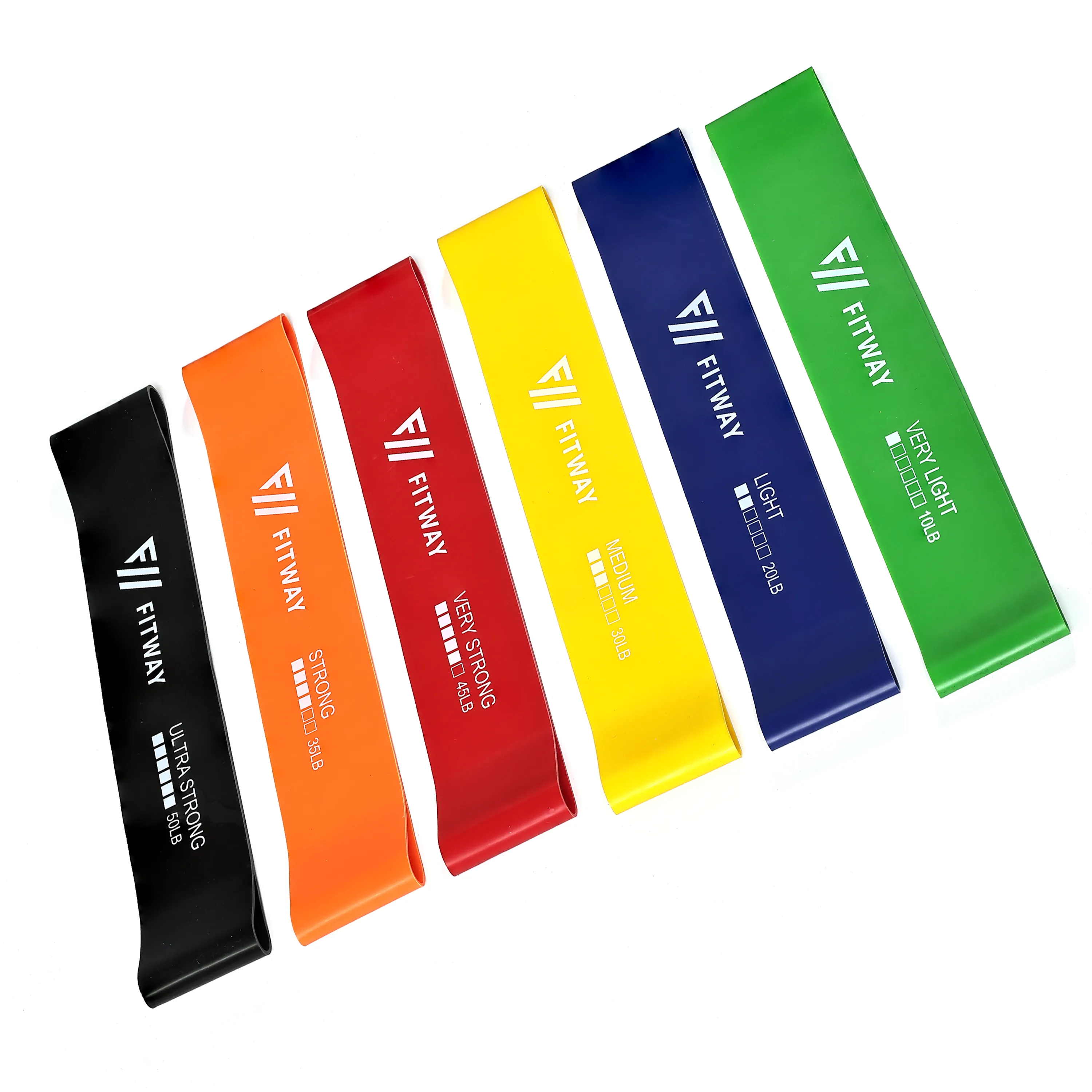 Fitway 6 Mini Band Set, Meal prep containers, Push up bars