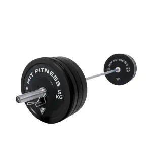 Everyday Must-Have Hit Fitness 120kg Black Bumper Plates Athletic Weight Set Only Today, Gym equipment for seniors