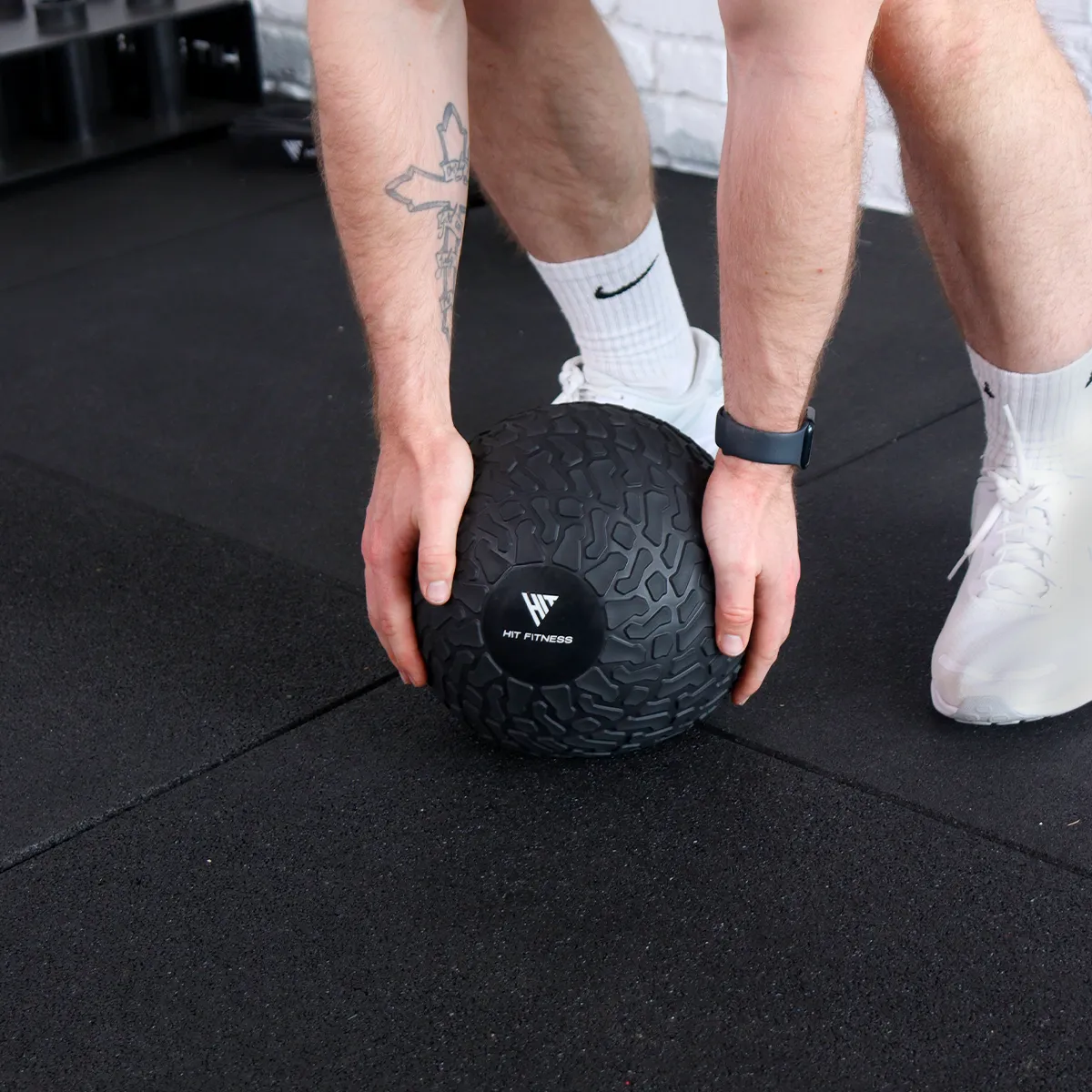 Hit Fitness Slam Ball With Grips | 15kg, Yoga Blocks,Bricks, Bodyweight Training