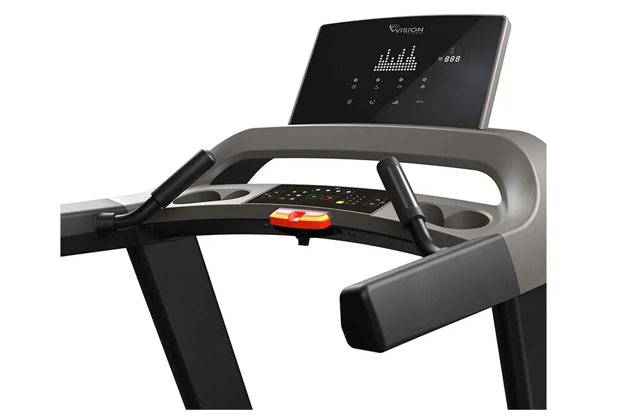 Vision T600 Light Commercial Treadmill, Jump rope weighted, Bowflex SelectTech dumbbells