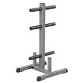 Body-Solid GOWT Olympic Plate Tree & Bar Holder, Ab roller wheel, Manual treadmill, Weight bench for home