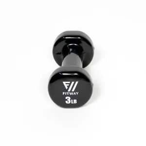 Everyones Talking Fitway Vinyl Dumbbell - 3lb. You Deserve This, Compression Boots, Specialty Benches,Single Stations