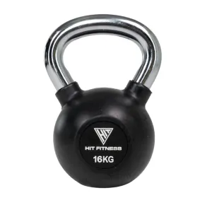 Everyones Talking Kettlebell with Chrome Handle | 16kg Top-Rated, Personal Fixed Barbell, Strength Bands, Wall mounted bike rack