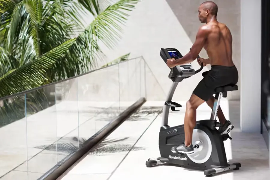 NordicTrack Commercial VU 19 Upright Exercise Bike, Cardio Accessories, Peloton Bike 