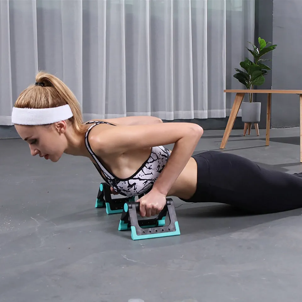 Portable Fitness Push-Up Bars, Quiet elliptical for apartment, Weightlifting belt, TENS unit muscle stimulator