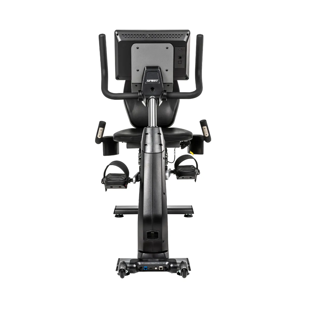 Spirit CR1000-ENT Recumbent Bike, Steel Plates, Leg press machine, Neoprene Dumbbells