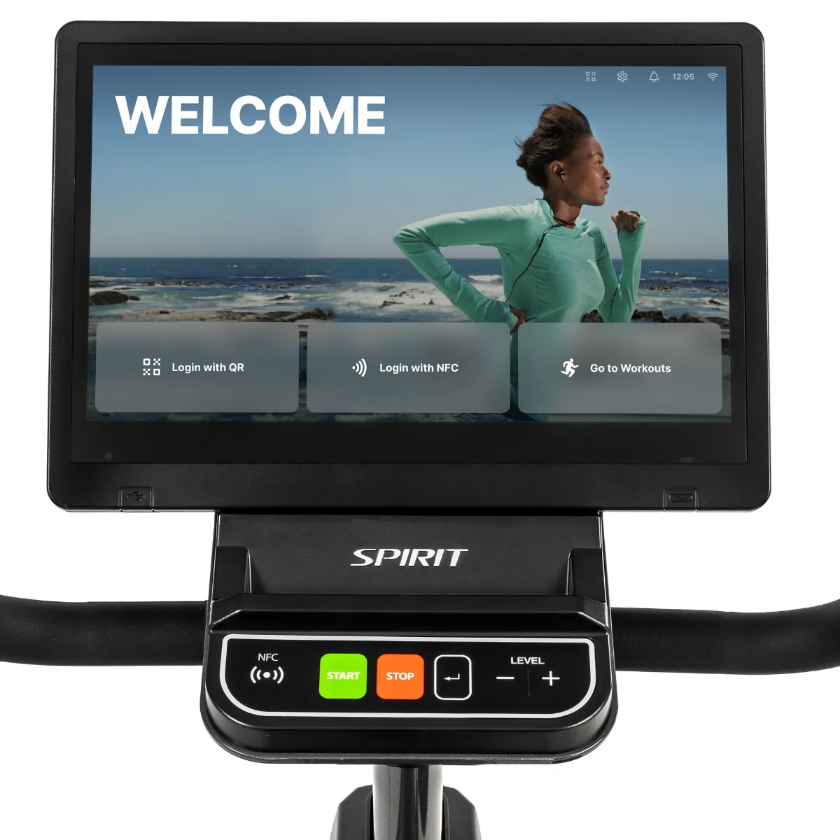 Spirit CR1000-ENT Recumbent Bike, Smart jump rope
