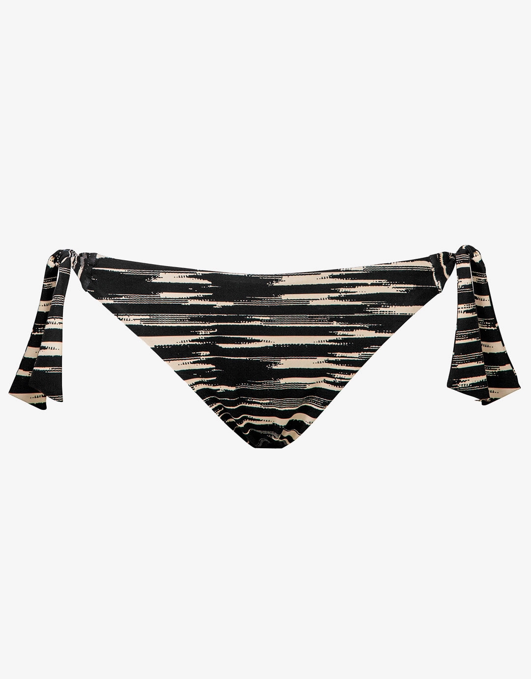 Expedition Tie Side Bikini Pant - Black and Cream