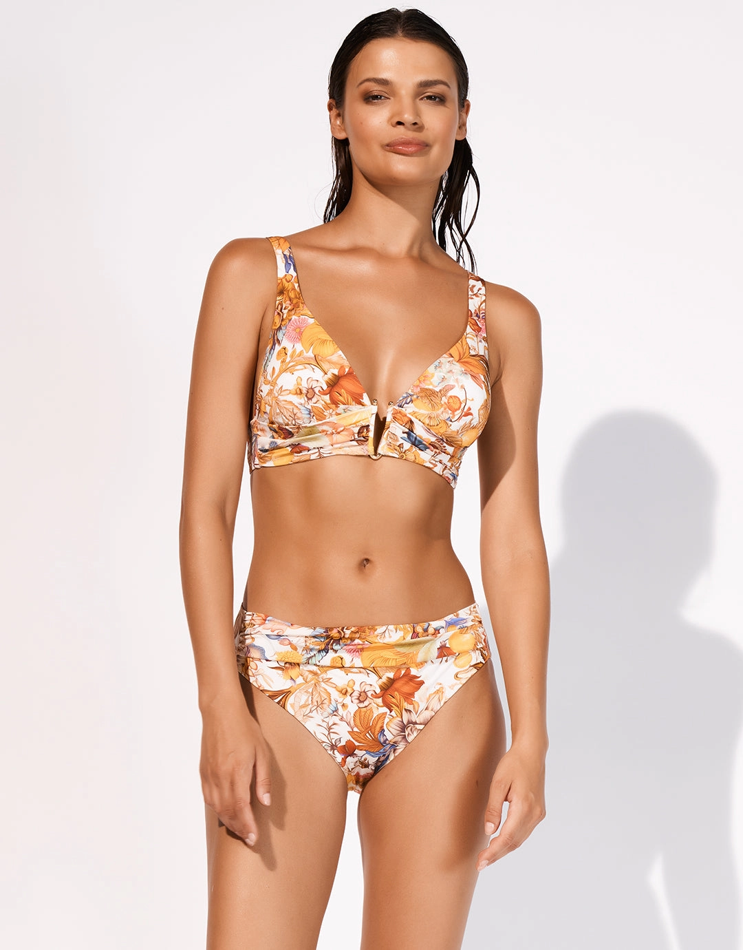 Exuberance Banded Bikini Top - Solar