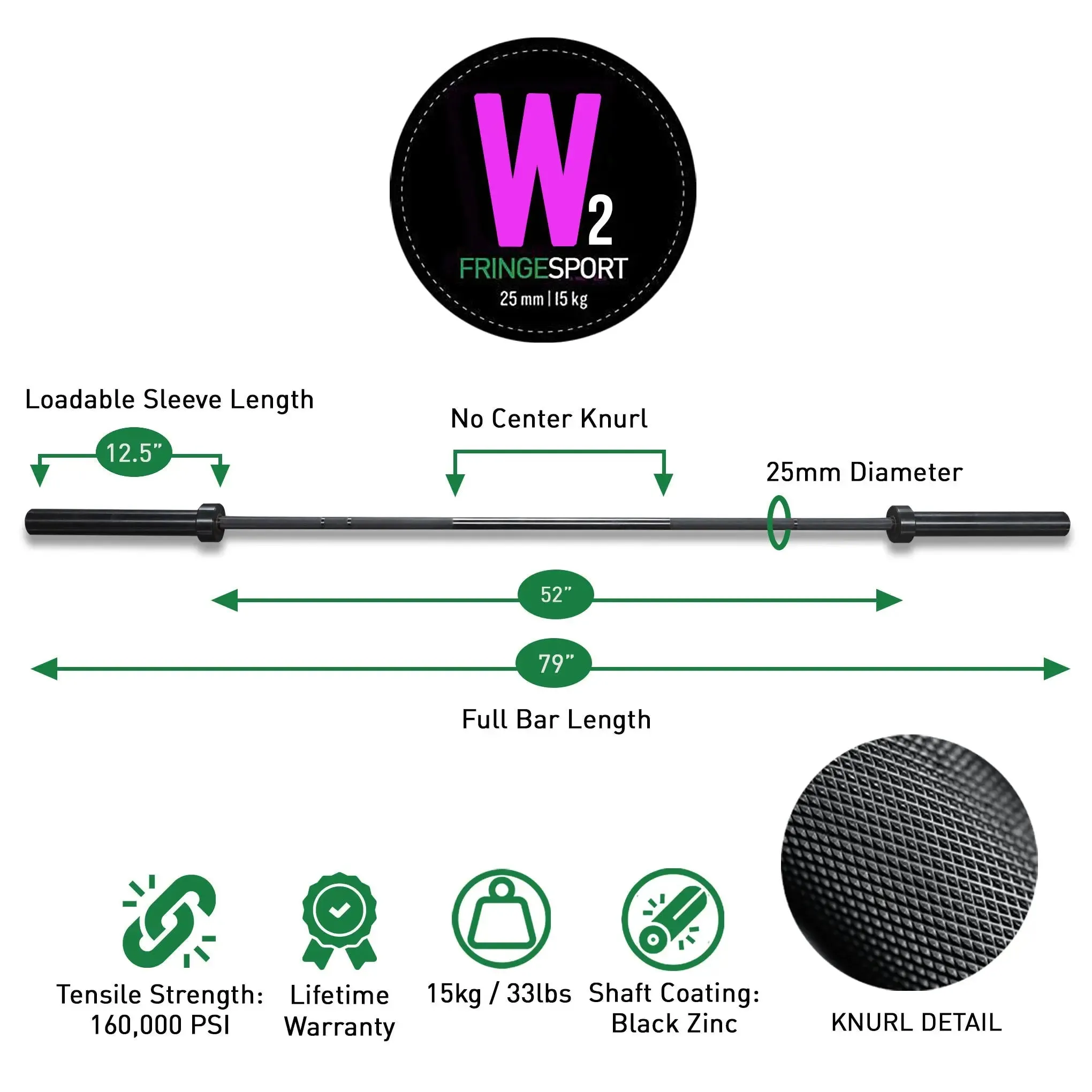 15 kg Women's Wonder Bar Olympic Barbell, NordicTrack Commercial 1750