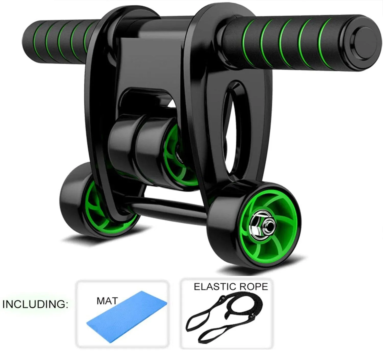 4 Wheels Ab Roller for Core Workout, Benches