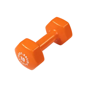 Fan Favorite Bodysolid Orange 10lb Vinyl Dumbbell Shop the Hype, Mats,Flooring, Neoprene Dumbbells, Lifting straps for gym