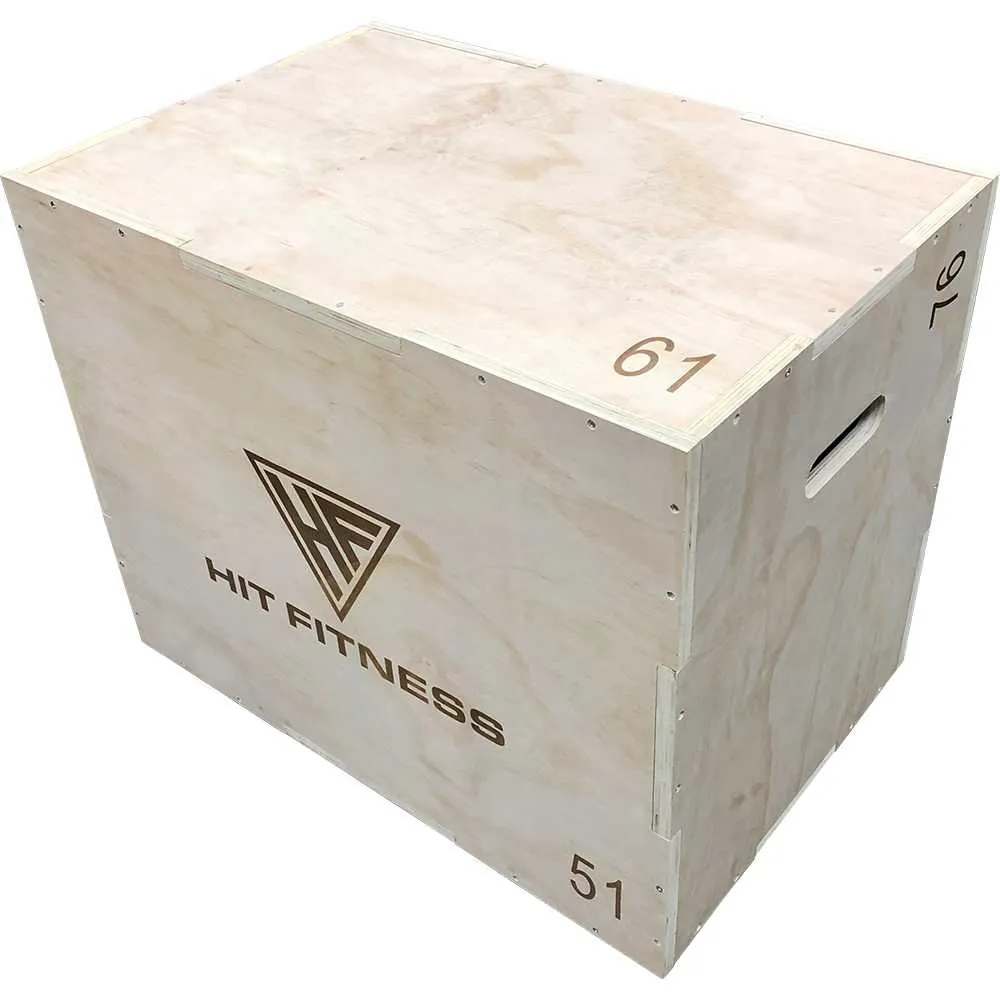 Hit Fitness 3 in 1 Wooden Plyometric Box, Pilates ring circle, Clearance exercise machines