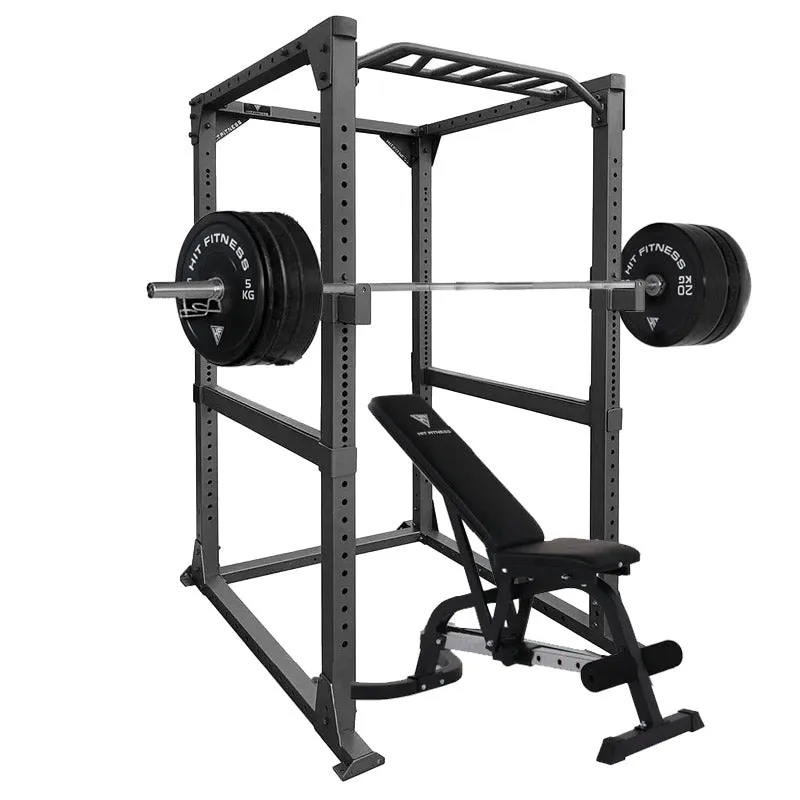 Fan Favorite Hit Fitness Supreme Pack 120kg | Rack - Bench - Black Bumper Plates Trending Choice, Medicine Balls, Vibration plate machine, Bundles